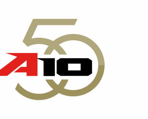 a-10 50th logo