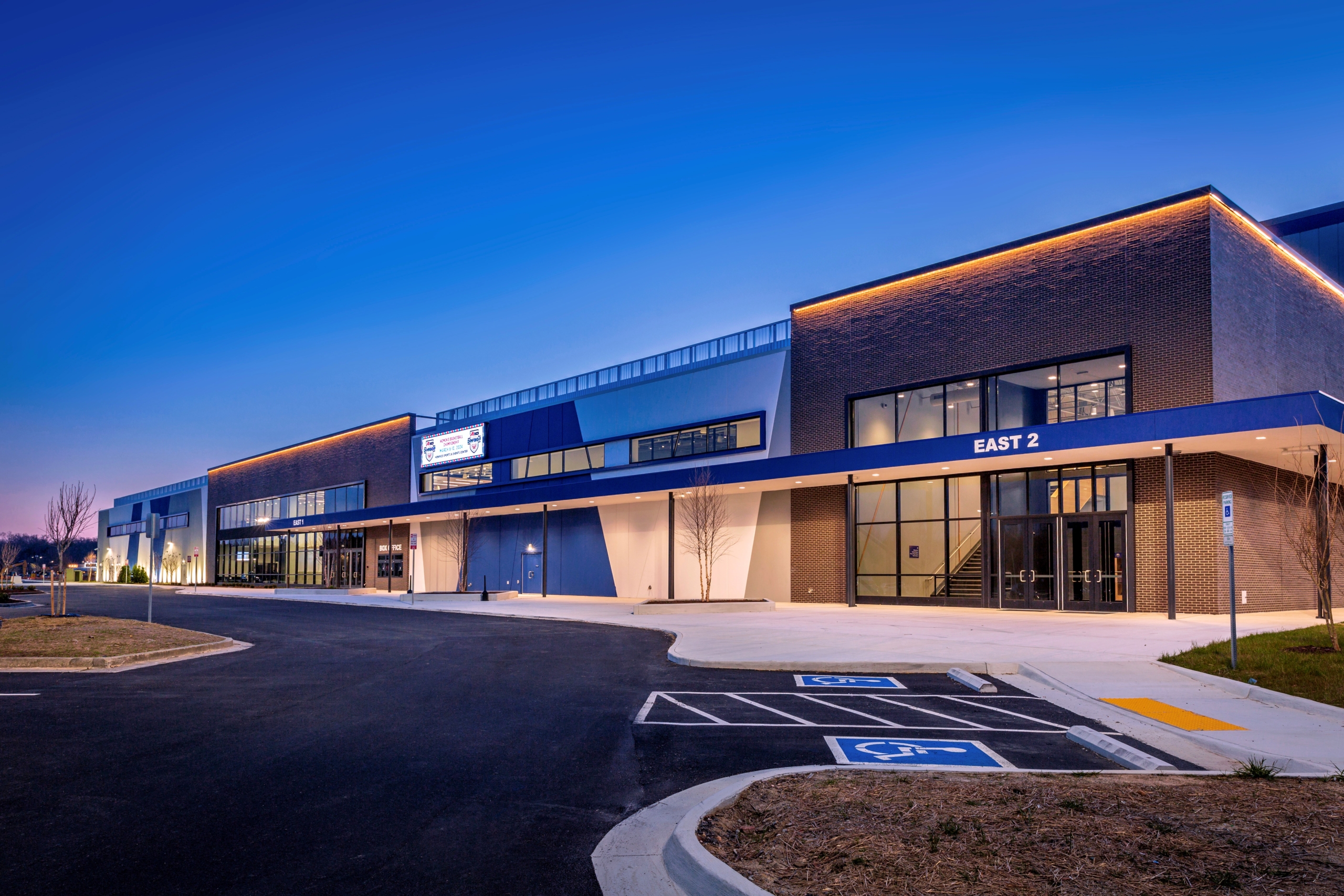 exterior photo of the henrico sports & events center